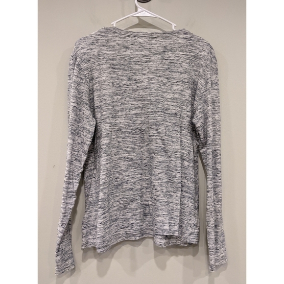 Standard James Perse Heathered Gray Long Sleeve Round Neck Top - Picture 3 of 7